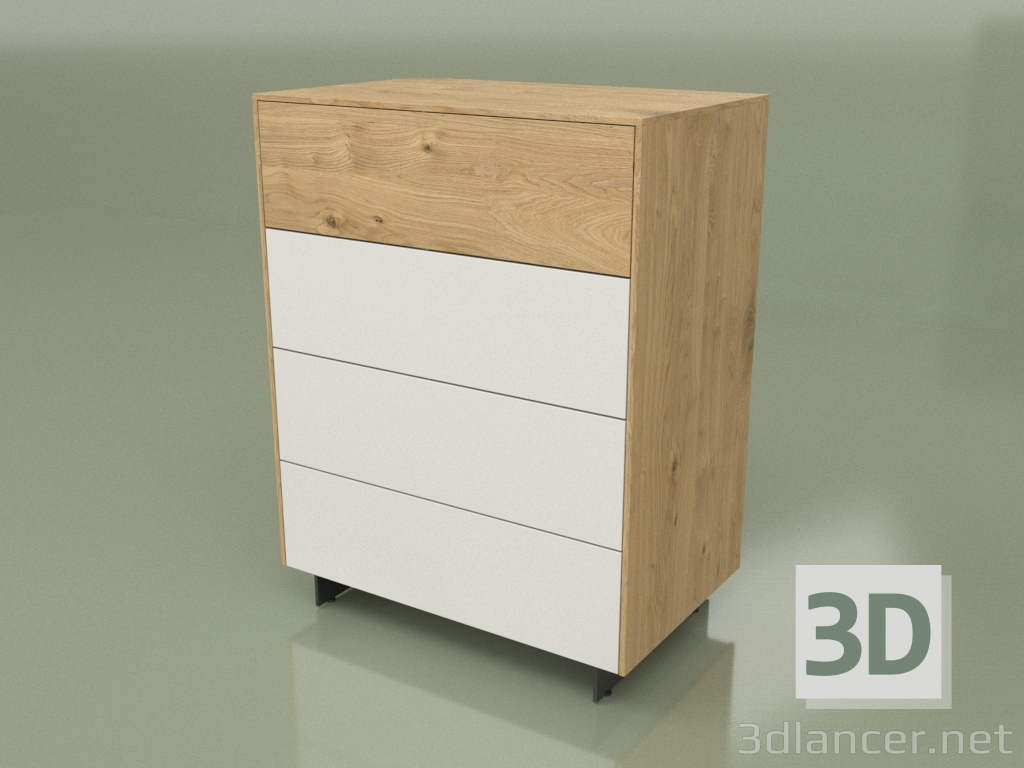 modèle 3D Commode CN 300 (Loft, Blanc) - preview