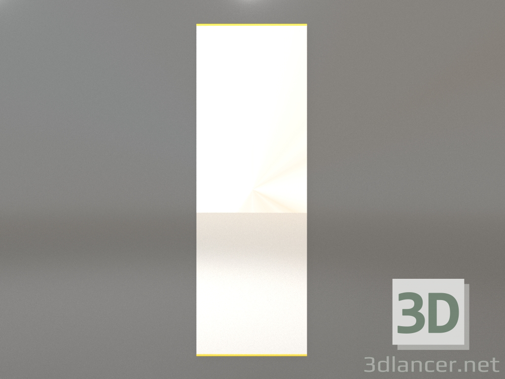 3d model Espejo ZL 01 (600х1800, amarillo luminoso) - vista previa