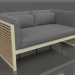 3D Modell Doppelsofa (Gold) - Vorschau