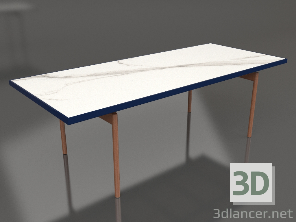 3d модель Стіл обідній (Night blue, DEKTON Aura) – превью