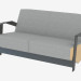 3D Modell Doppel-Sofa-Bett - Vorschau