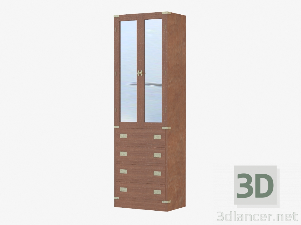 modèle 3D Armoire haute dans un style marin - preview