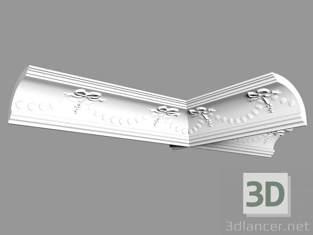 3D Modell Gesims C218 (15 x 12 cm) - Vorschau