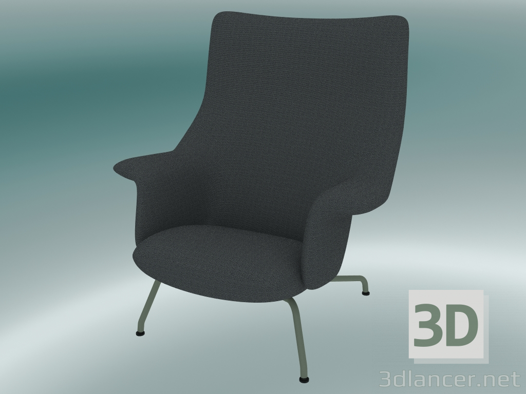 Modelo 3d Espreguiçadeira (Ocean 80, Dusty Green) - preview