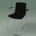 3d model Chair 3909 (on skids, with armrests, black birch) - preview