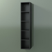 3d model Wall tall cabinet (8DUADС01, Deep Nocturne C38, L 24, P 24, H 120 cm) - preview