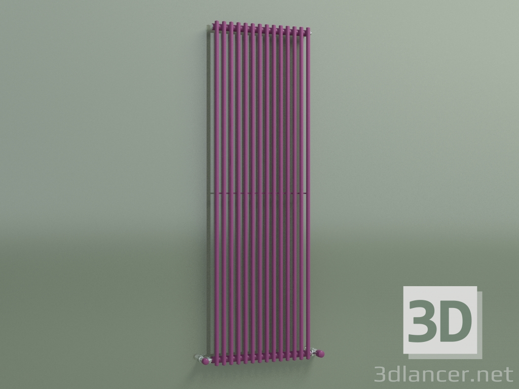 3d model Radiador vertical ARPA 1 (1520 14EL, violeta transporte RAL 4006) - vista previa