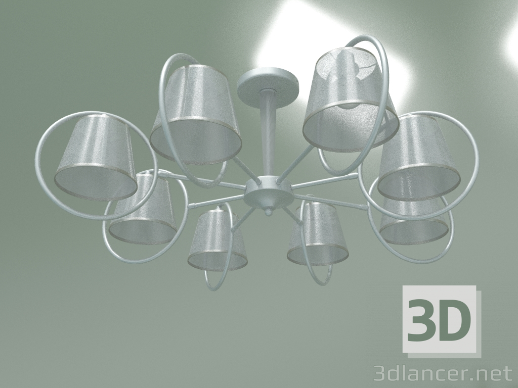 Modelo 3d Candelabro de teto 60093-8 (ouro pérola) - preview