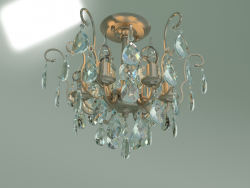 Lustre suspendu 10022-6 (bronze antique-cristal clair Strotskis)