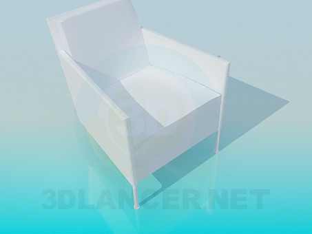 3d model Sillón en piernas delgadas - vista previa