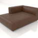 3d model Chaise longue 177 with an armrest on the right - preview