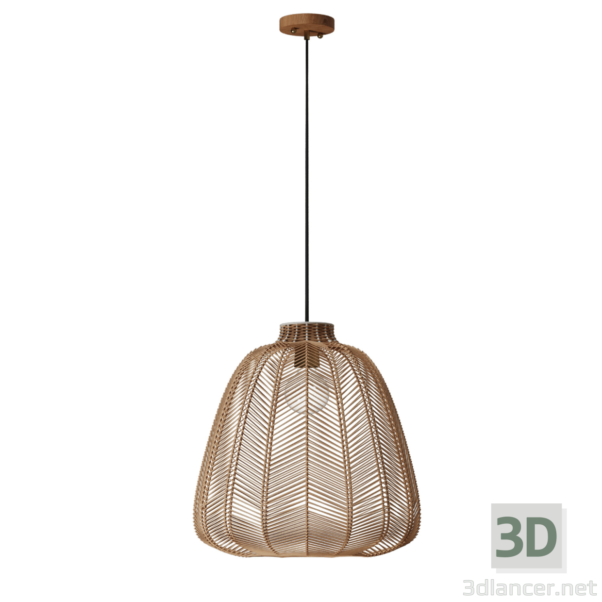 modello 3D Inodesign Giro in rattan 44.4001 - anteprima