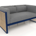 3D Modell Doppelsofa (Nachtblau) - Vorschau