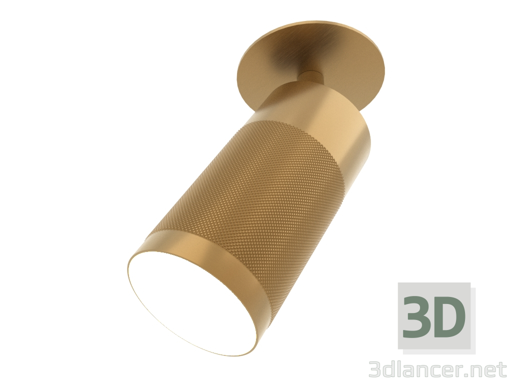 3d model Lámpara empotrable de techo Patrone (latón macizo) - vista previa