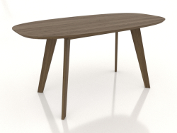 Table à manger 1600x800 mm (frêne éclairci noyer)
