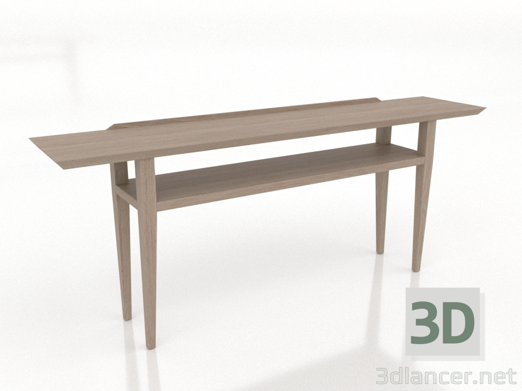 modello 3D Consolle MISS LO (rovere) - anteprima modello 3D Consolle MISS LO (rovere) - anteprima