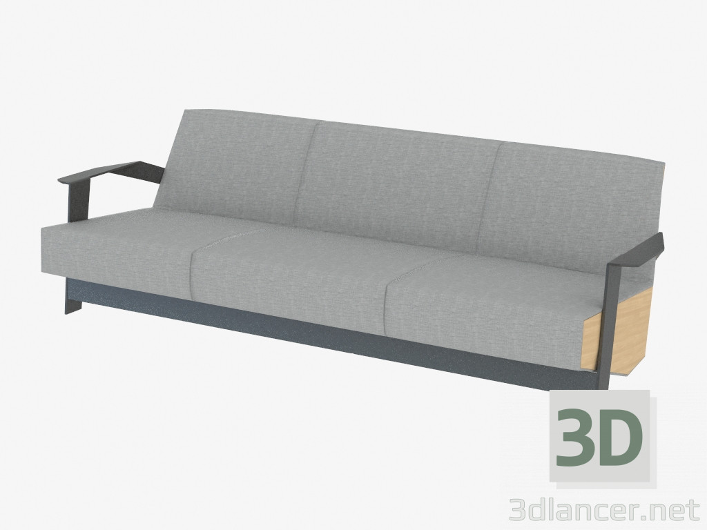 Modelo 3d Sofá-cama duplo - preview