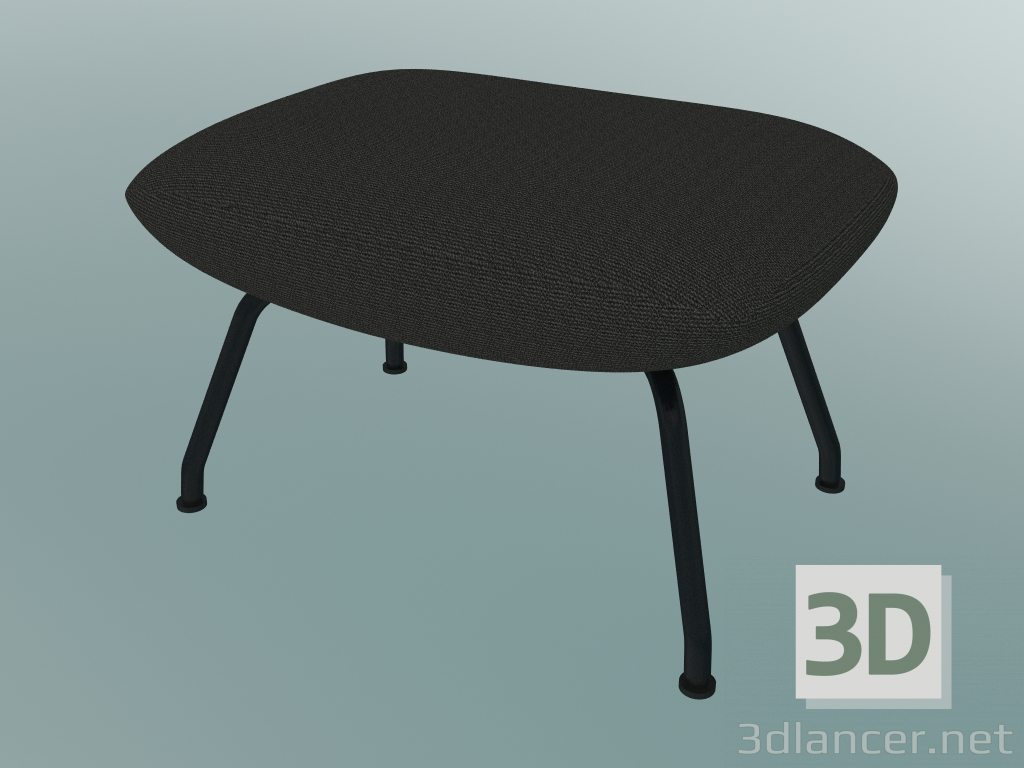 Modelo 3d Doze otomano (oceano 3, preto antracite) - preview