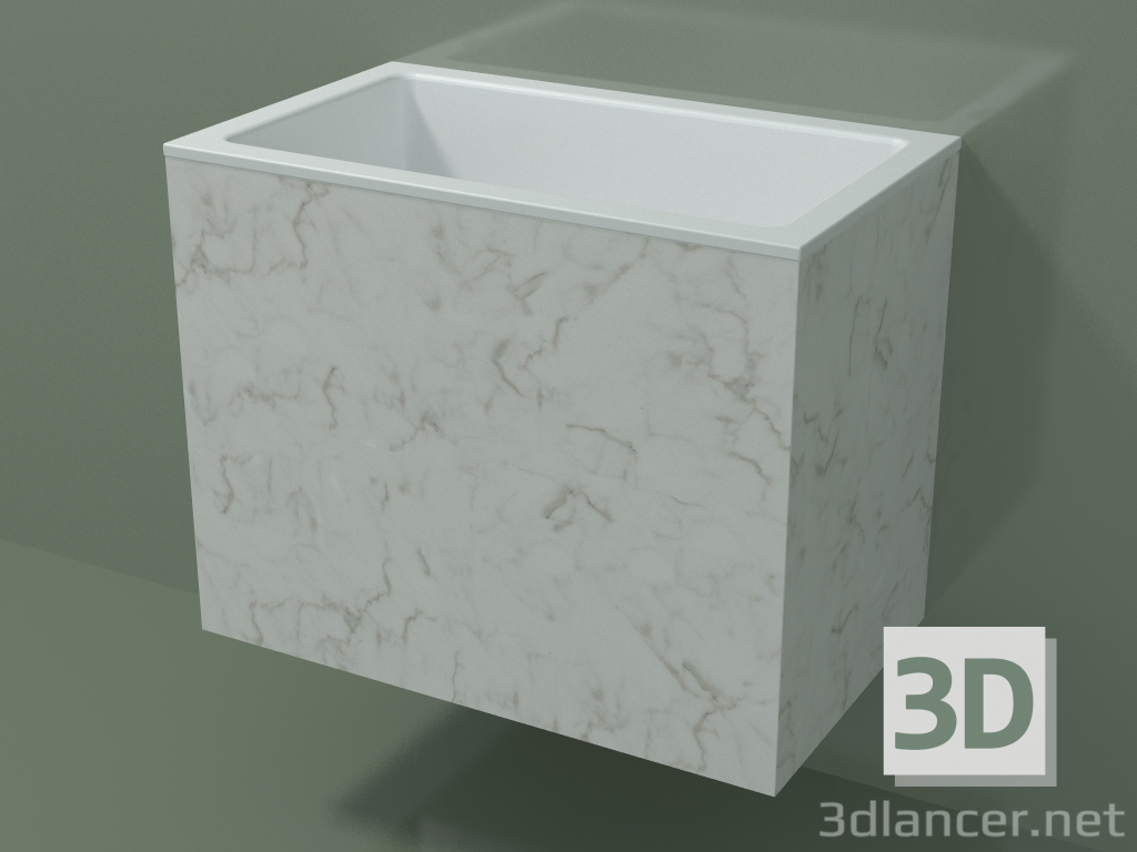 Modelo 3d Lavatório suspenso (02R133101, Carrara M01, L 60, P 36, H 48 cm) - preview