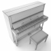 3D Piano Steinway And Sons V-125 3D model modeli satın - render