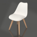 3d model Silla Ulric (blanco) - vista previa