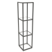 3d model Square rack (GLASS, 30x30x128, 4 shelves) - preview