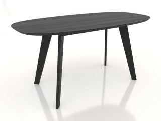 Modèle 3D "Table à manger 1600x800 mm (noir RAL 9005)"