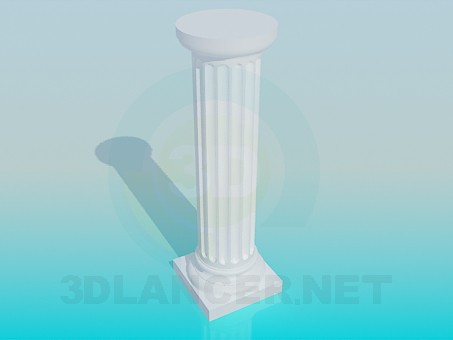 3D modeli Sütun - önizleme