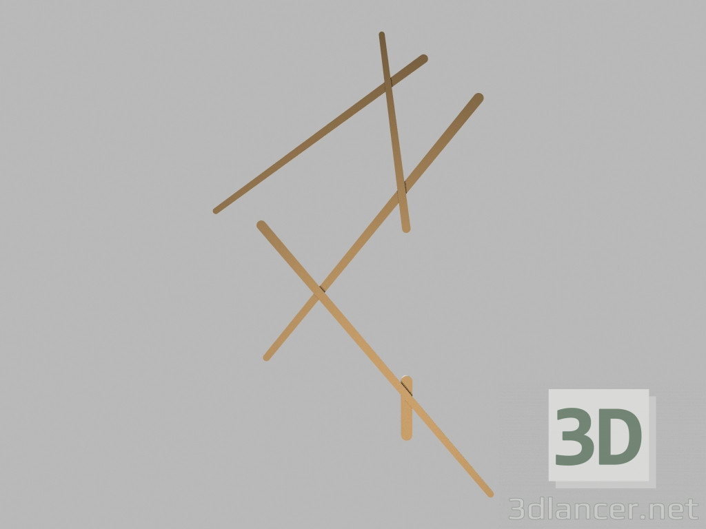 3d model Lámpara de pared (c) 1705 - vista previa