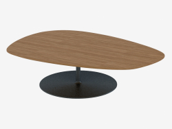 Table basse sur un support rond