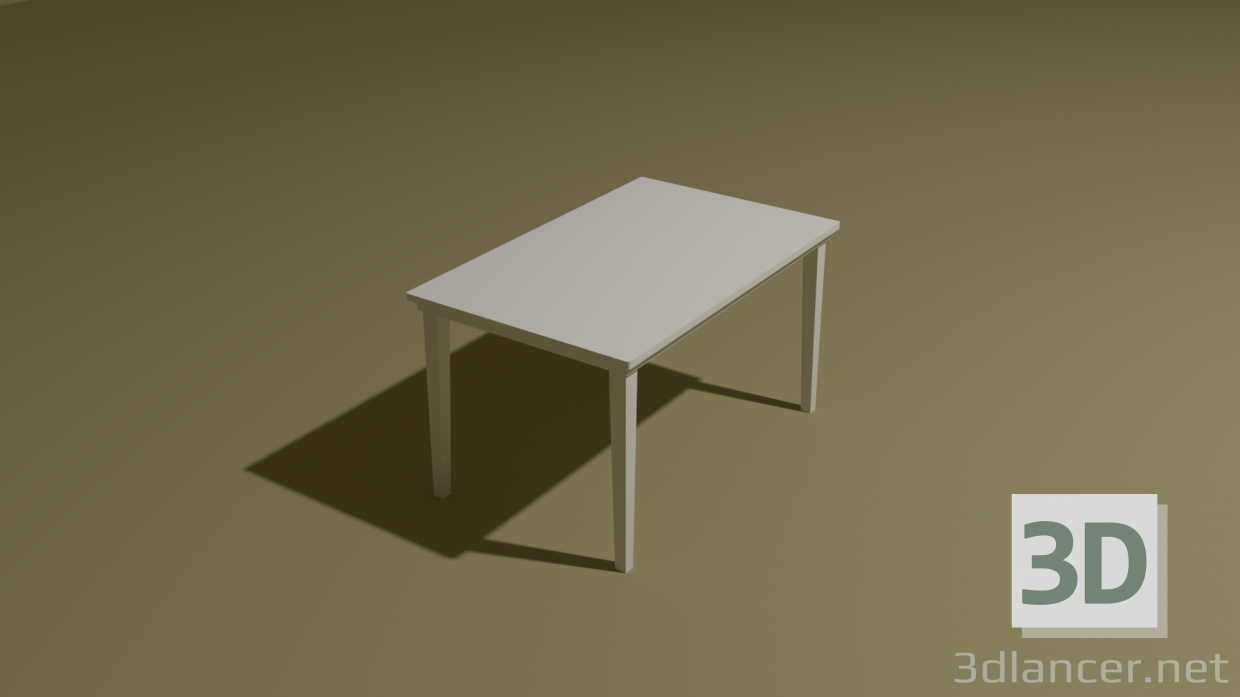 3d model Dining table - preview