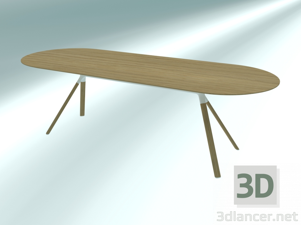 Modelo 3d FORK de mesa oval (P128 240X90) - preview