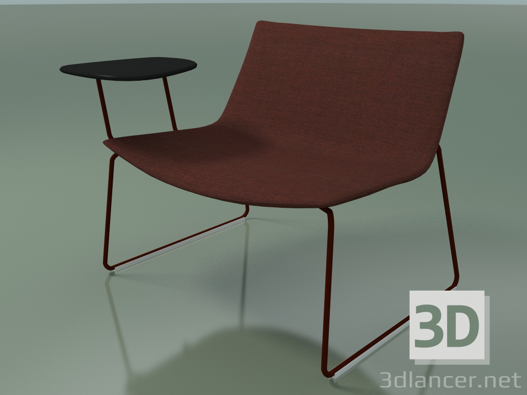 modello 3D Chaise longue 2033 (su una slitta, con un tavolo, V34) - anteprima