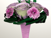 Bouquet of brides 3d model