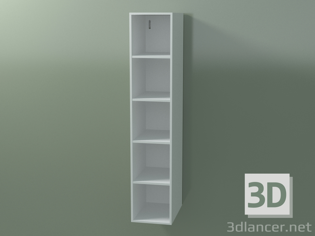 3d model Armario alto de pared (8DUADD01, Glacier White C01, L 24, P 36, H 120 cm) - vista previa