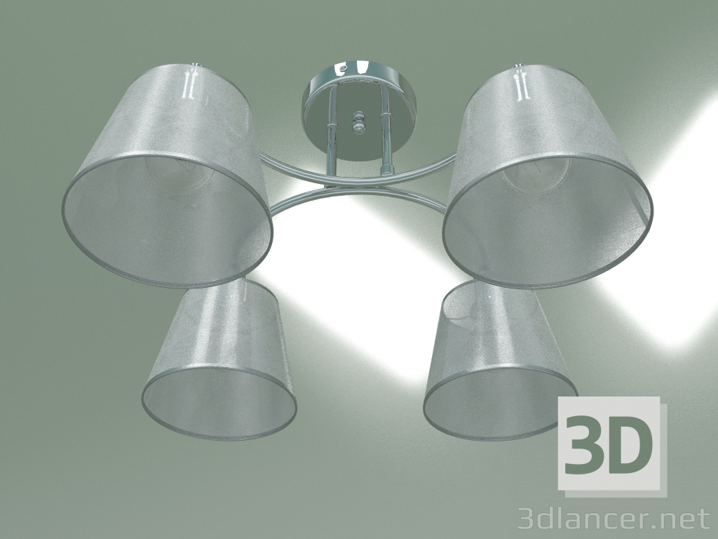 3d model Ceiling chandelier 60094-4 (chrome) - preview