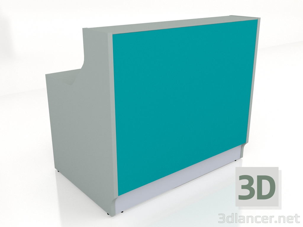 3d model Mostrador de recepción Linea LIN13 (1256x824) - vista previa