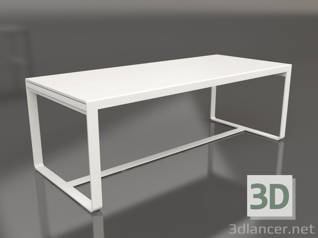 modèle 3D Table à manger 210 (Polyéthylène blanc, Gris agate) - preview