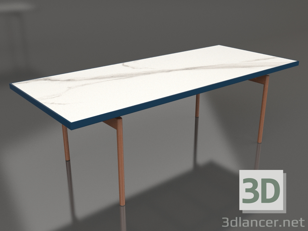 3d модель Стол обеденный (Grey blue, DEKTON Aura) – превью