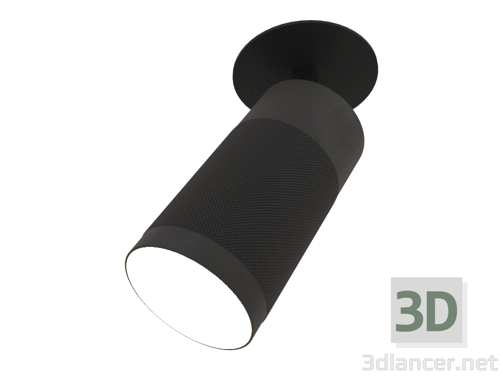 3d model Lámpara empotrable de techo Patrone (negro) - vista previa