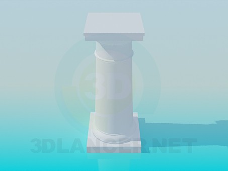 3D Modell Säule - Vorschau