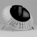 3d Armchair-book model buy - render