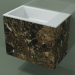 modello 3D Lavabo sospeso (02R133102, Emperador M06, L 60, P 36, H 48 cm) - anteprima