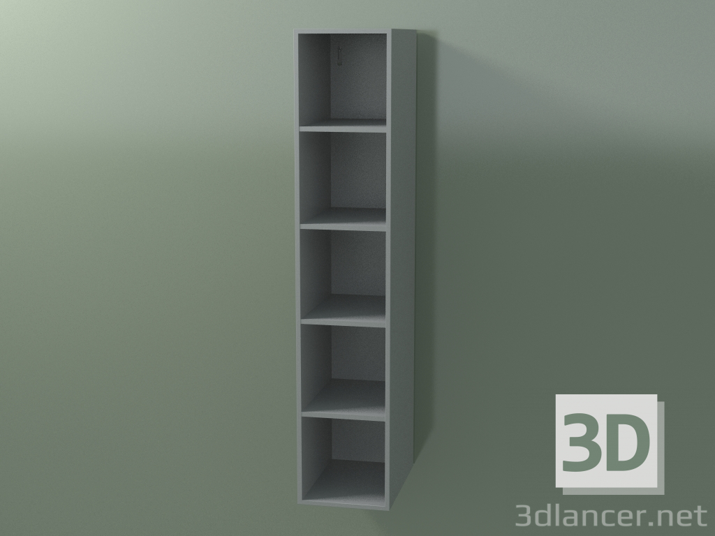 3d модель Пенал навесной (8DUADD01, Silver Gray C35, L 24, P 36, H 120 cm) – превью