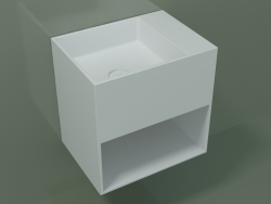 Wall-mounted washbasin Giorno (06UN23101, Glacier White C01, L 48, P 36, H 48 cm)