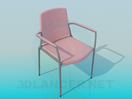 3d model Silla con brazos - vista previa