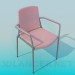 3d model Silla con brazos - vista previa