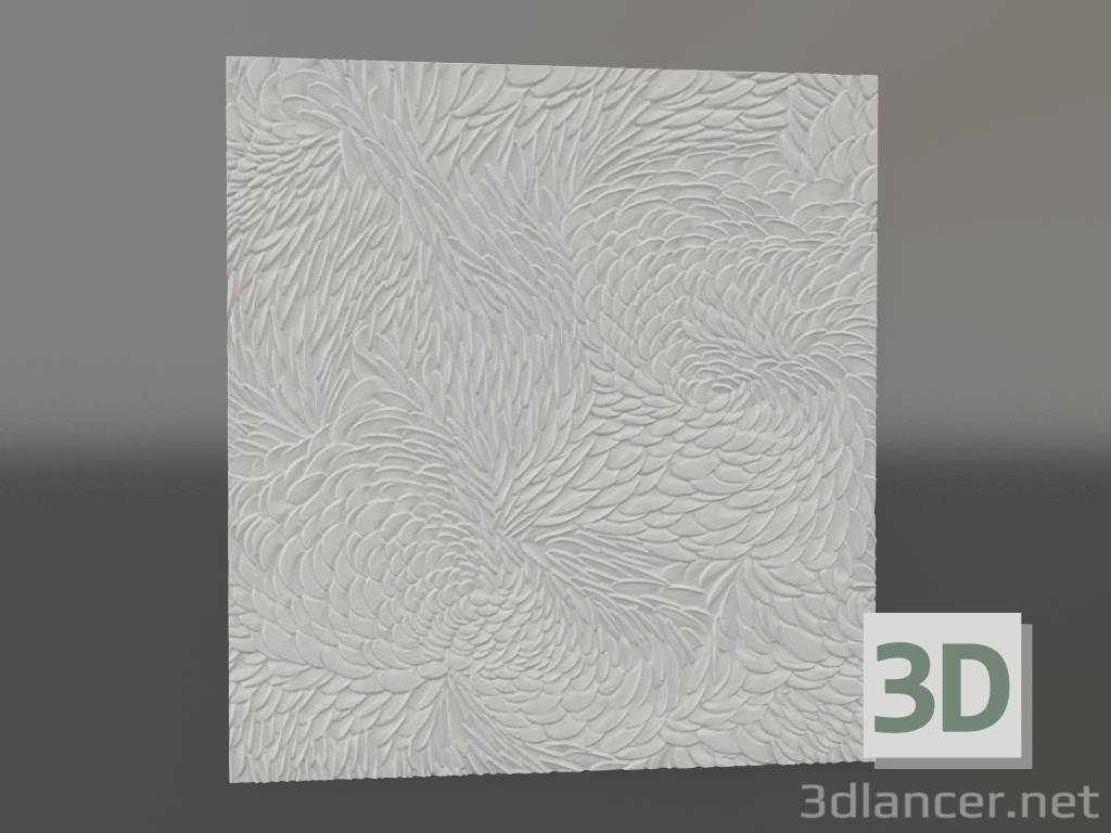 3d model Falcon bas-relief - preview