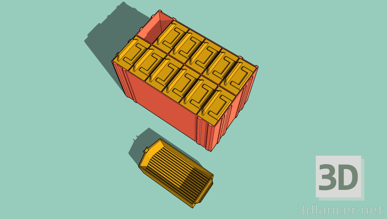 3d trays for small items model buy - render