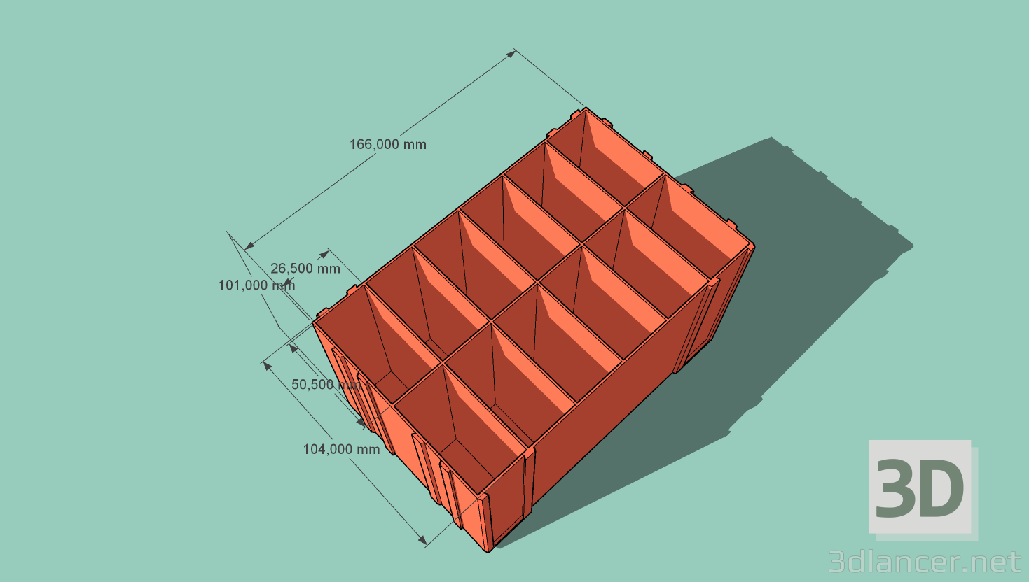 modèle 3D de plateaux pour petits objets acheter - rendu